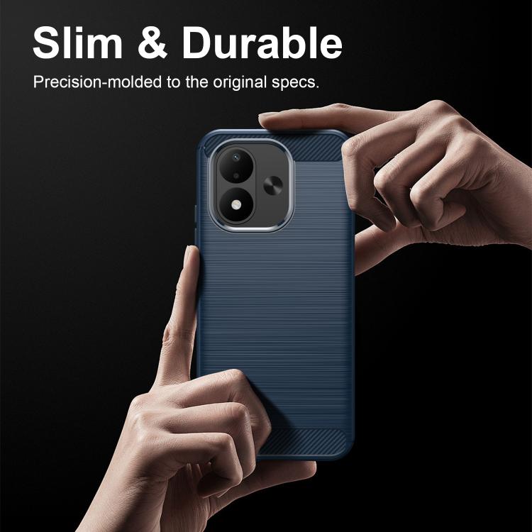 Carbon Fiber Brushed Texture TPU Phone Case