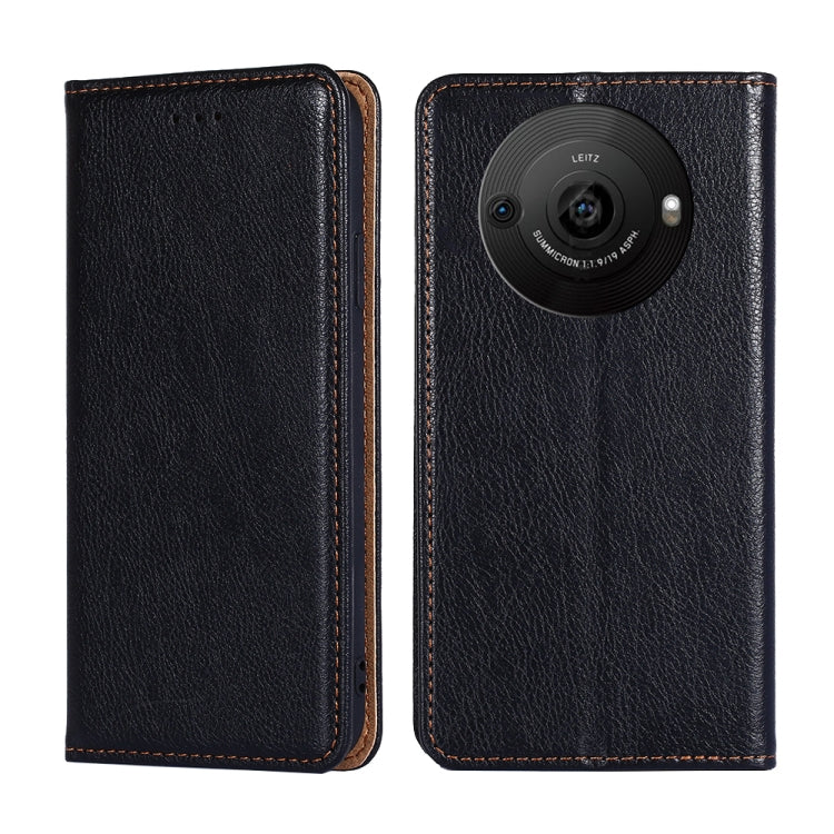 Gloss Oil Solid Color Magnetic Leather Phone Case