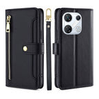 Sheep Texture Cross-body Zipper Wallet Leather Phone Case
