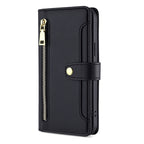 Sheep Texture Cross-body Zipper Wallet Leather Phone Case