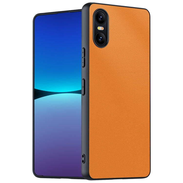 Ultra-thin Plain Skin Leather Phone Case