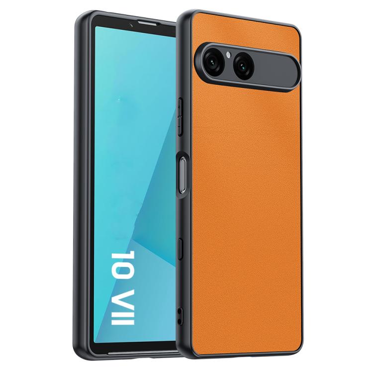 Ultra-thin Plain Skin Leather Phone Case