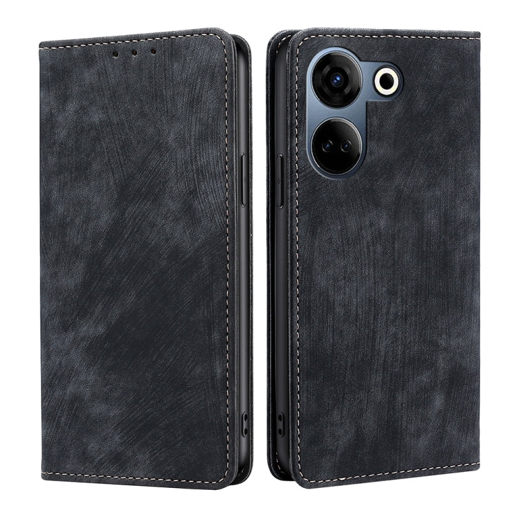RFID Anti-theft Brush Magnetic Leather Phone Case