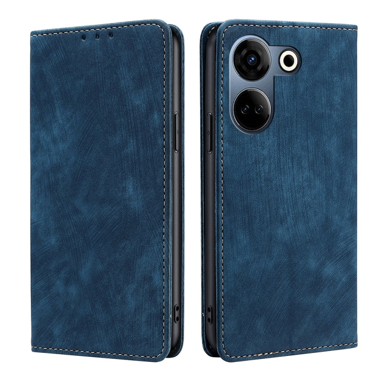RFID Anti-theft Brush Magnetic Leather Phone Case