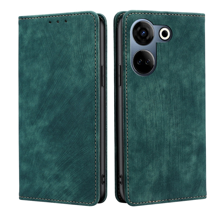 RFID Anti-theft Brush Magnetic Leather Phone Case