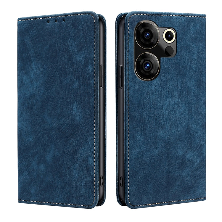 RFID Anti-theft Brush Magnetic Leather Phone Case