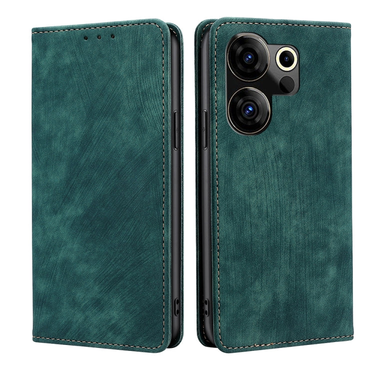 RFID Anti-theft Brush Magnetic Leather Phone Case