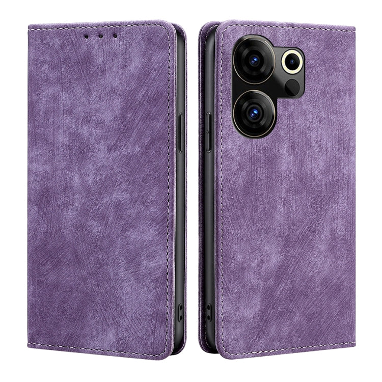 RFID Anti-theft Brush Magnetic Leather Phone Case