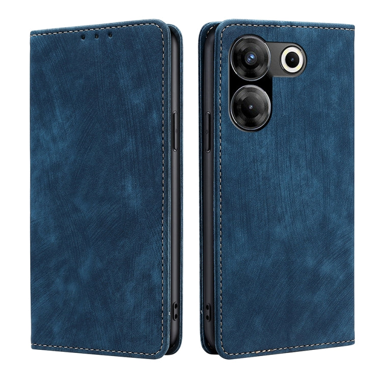 RFID Anti-theft Brush Magnetic Leather Phone Case