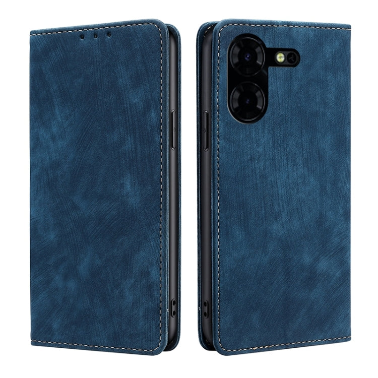 RFID Anti-theft Brush Magnetic Leather Phone Case
