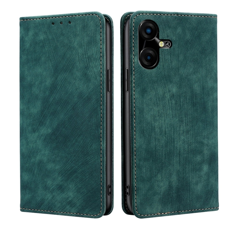RFID Anti-theft Brush Magnetic Leather Phone Case