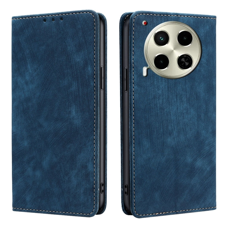 RFID Anti-theft Brush Magnetic Leather Phone Case