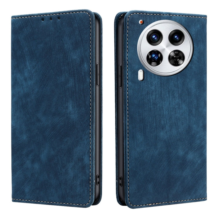 RFID Anti-theft Brush Magnetic Leather Phone Case