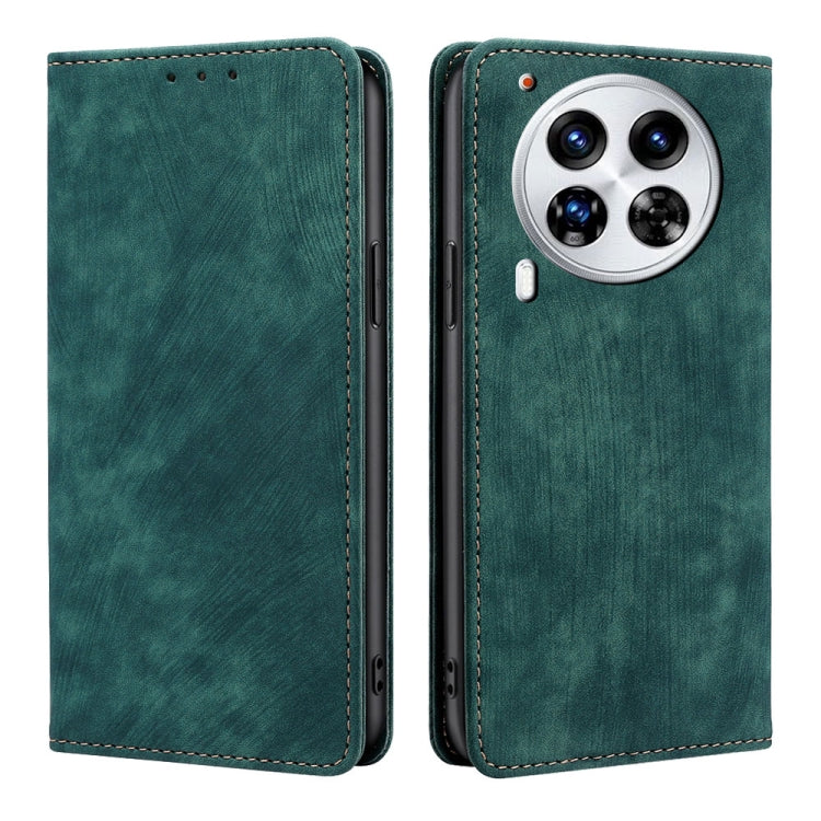 RFID Anti-theft Brush Magnetic Leather Phone Case