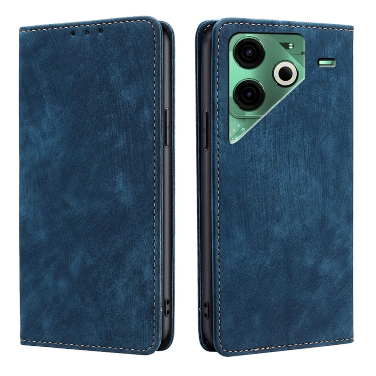 RFID Anti-theft Brush Magnetic Leather Phone Case