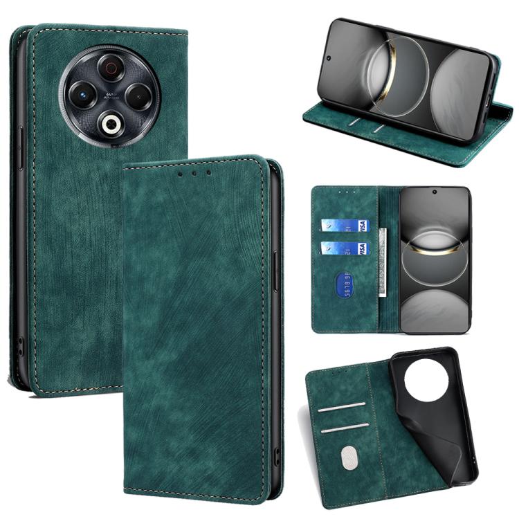 RFID Anti-theft Brush Magnetic Leather Phone Case