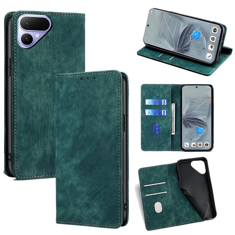RFID Anti-theft Brush Magnetic Leather Phone Case