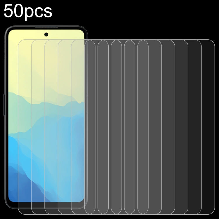 50pcs 0.26mm 9H 2.5D Tempered Glass Film