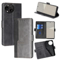 Contrast Color Side Buckle Leather Phone Case