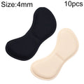 10pcs Invisible Anti-wear Butterfly Shape High Heel Stickers Thickened Sponge Heel Stickers, Random Color Delivery