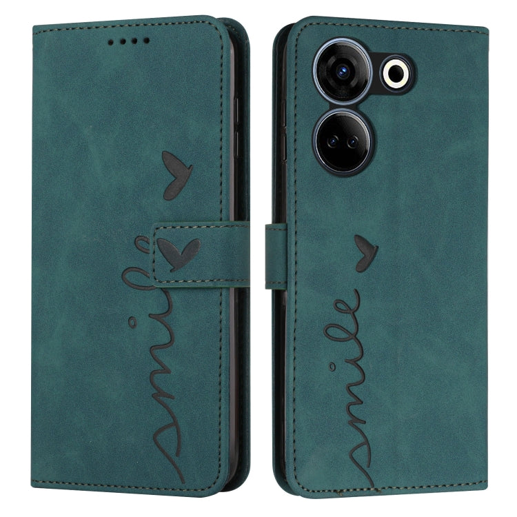 Skin Feel Heart Pattern Leather Phone Case