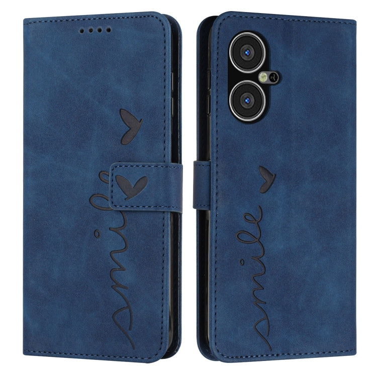 Skin Feel Heart Pattern Leather Phone Case
