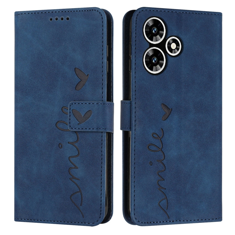 Skin Feel Heart Pattern Leather Phone Case — view 28