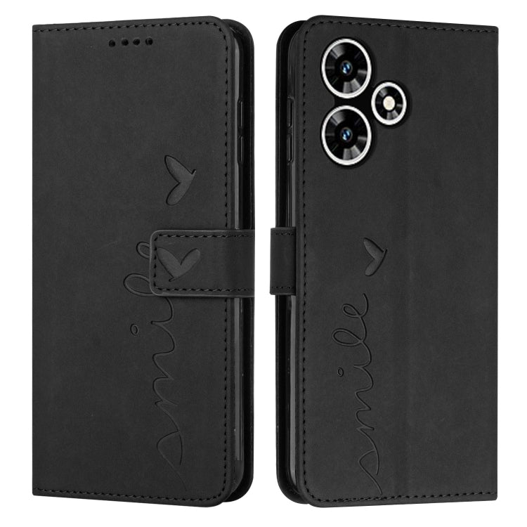 Skin Feel Heart Pattern Leather Phone Case — view 29