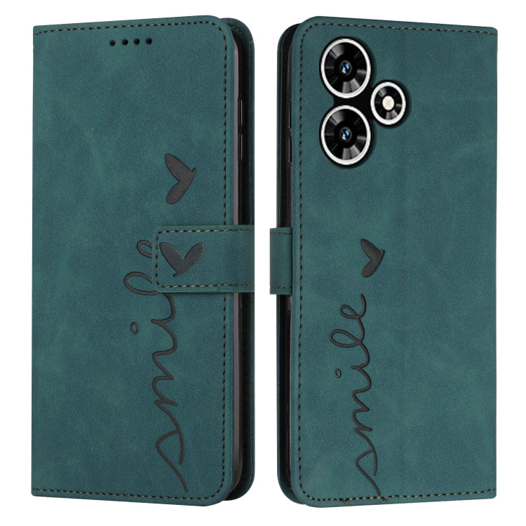 Skin Feel Heart Pattern Leather Phone Case — view 30