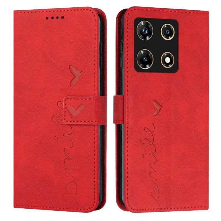 Skin Feel Heart Pattern Leather Phone Case — view 22