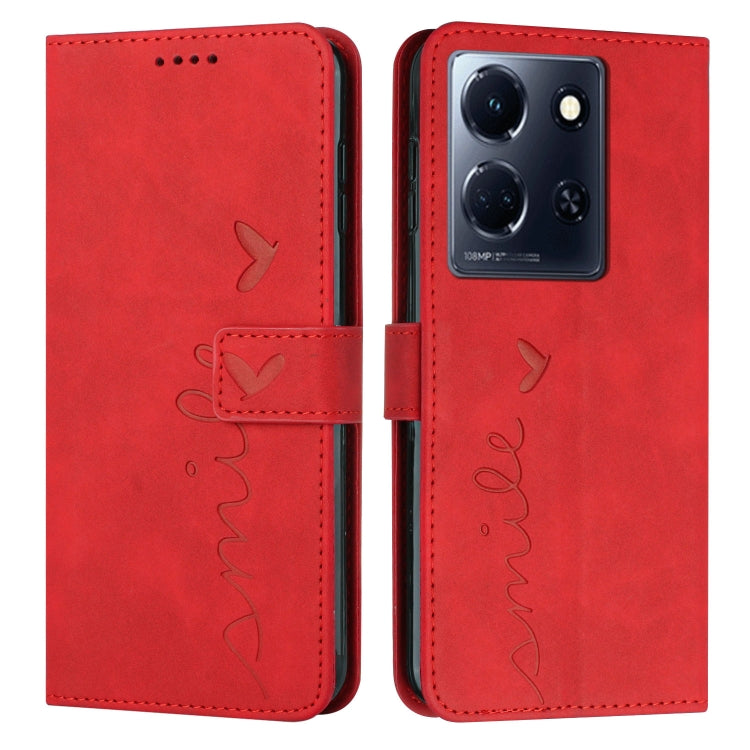 Skin Feel Heart Pattern Leather Phone Case — Green