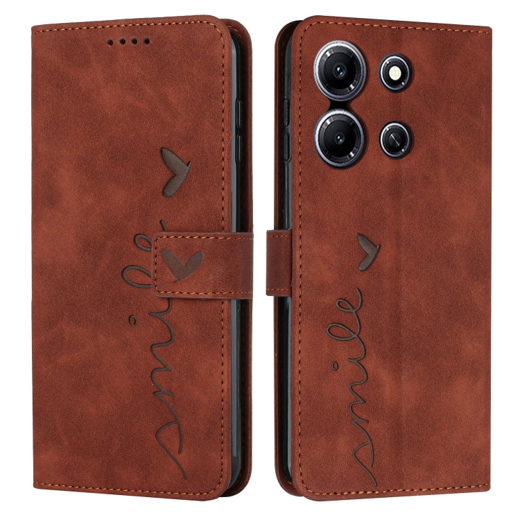 Skin Feel Heart Pattern Leather Phone Case — view 16