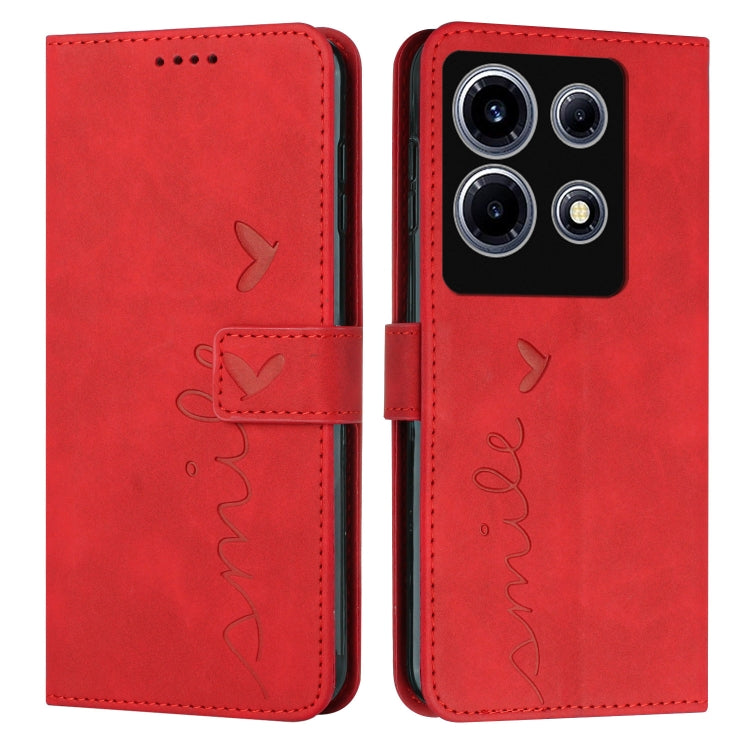 Skin Feel Heart Pattern Leather Phone Case — view 32