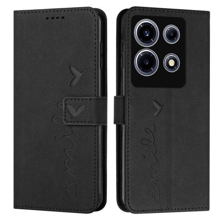 Skin Feel Heart Pattern Leather Phone Case — view 34