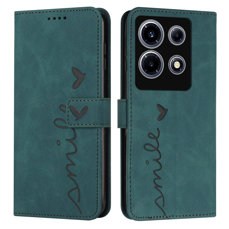 Skin Feel Heart Pattern Leather Phone Case — view 35