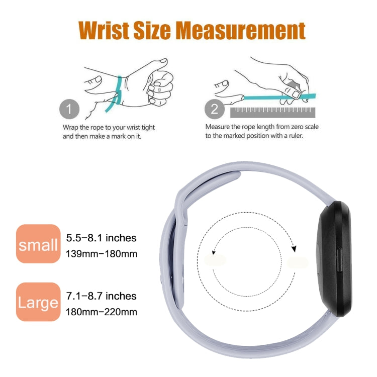 For Fitbit Versa 2 / Fitbit Versa / Fitbit Versa Lite Solid Color Silicone Replacement Strap Watchband — Navy