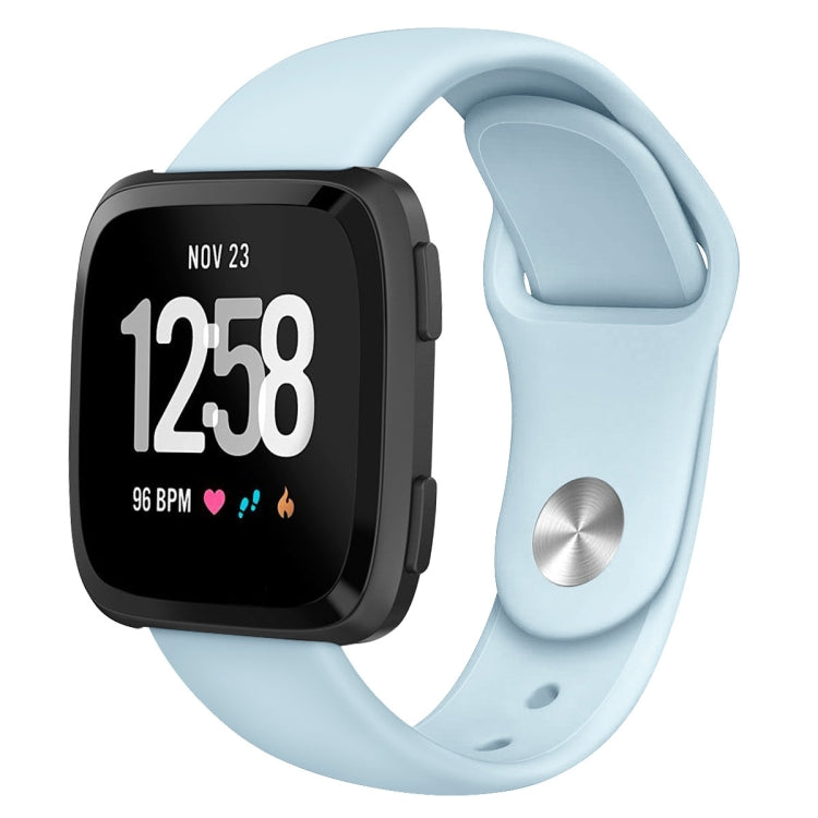 For Fitbit Versa 2 / Fitbit Versa / Fitbit Versa Lite Solid Color Silicone Replacement Strap Watchband