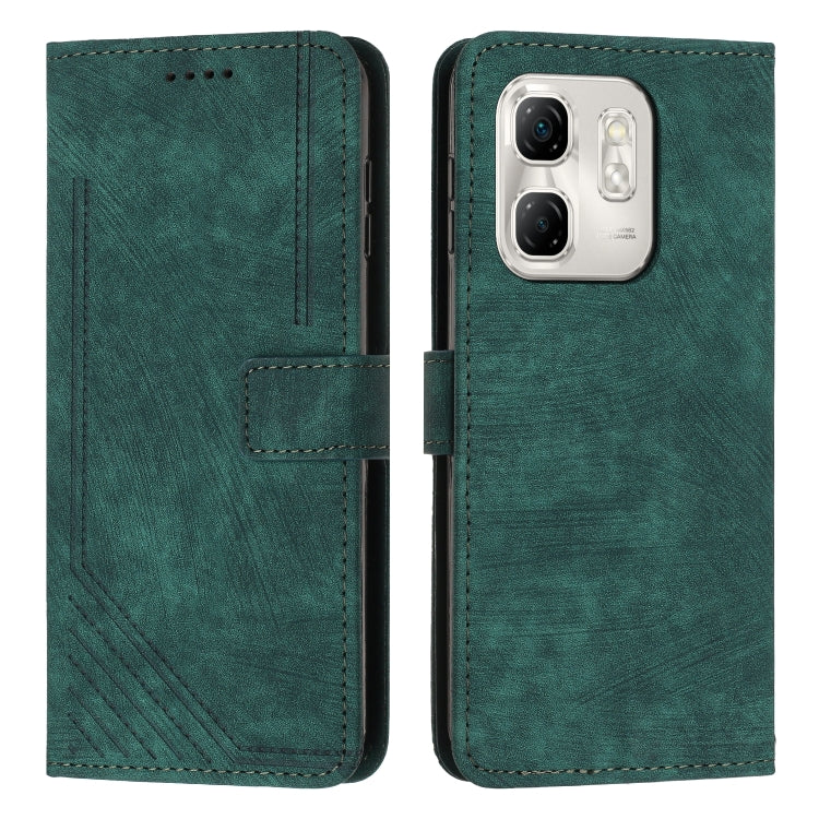 Skin Feel Stripe Pattern Leather Phone Case with Lanyard — view 45