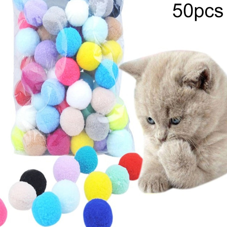 Colorful Plush Ball Pet Chew Ball Cat Interactive Toy — view 7