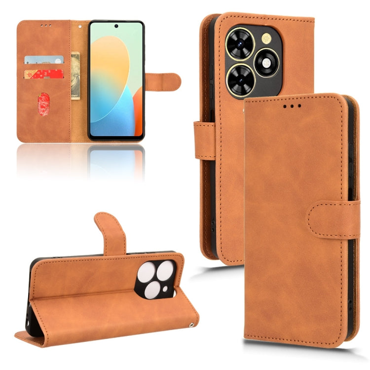 Skin Feel Magnetic Flip Leather Phone Case
