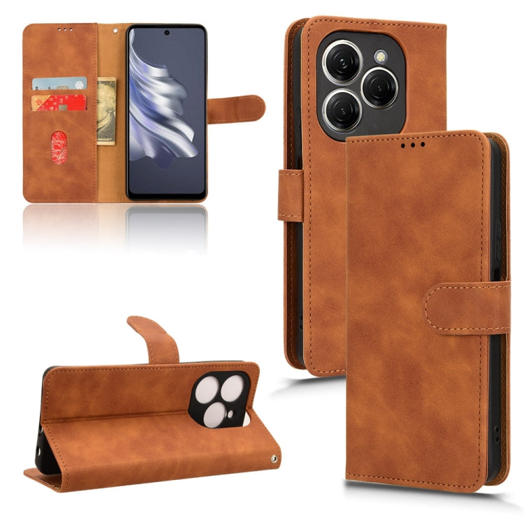 Skin Feel Magnetic Flip Leather Phone Case