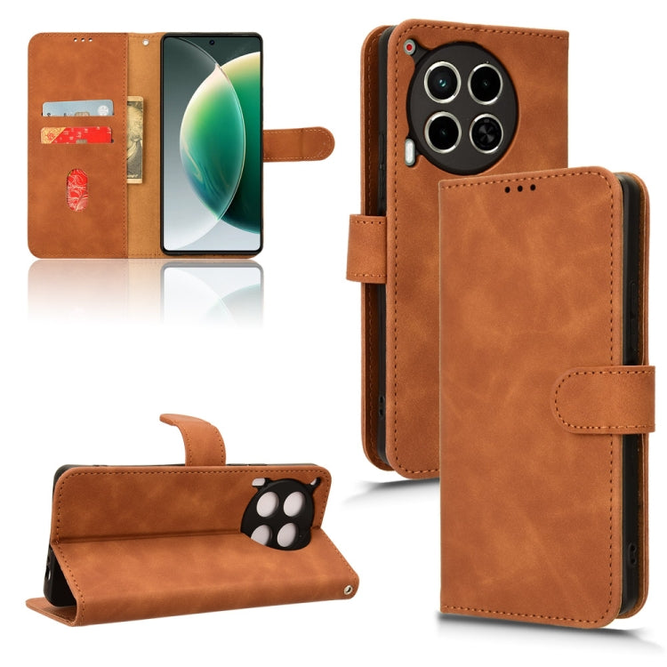 Skin Feel Magnetic Flip Leather Phone Case