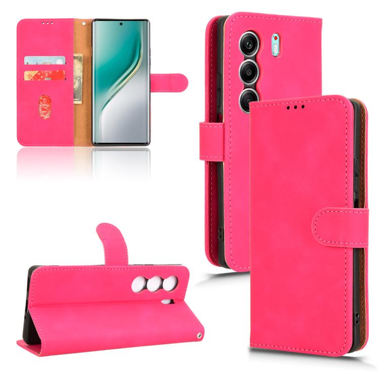 Skin Feel Magnetic Flip Leather Phone Case