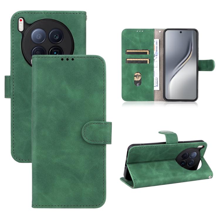 Skin Feel Magnetic Flip Leather Phone Case