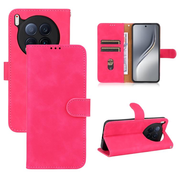 Skin Feel Magnetic Flip Leather Phone Case