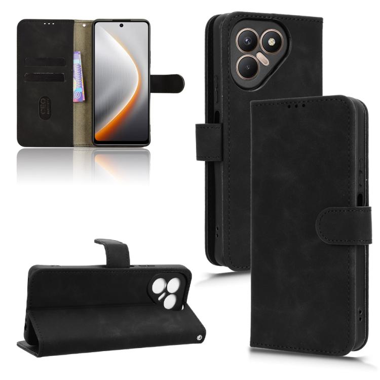 Skin Feel Magnetic Flip Leather Phone Case