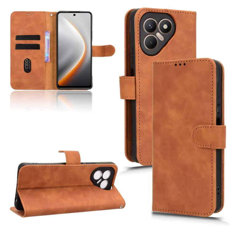 Skin Feel Magnetic Flip Leather Phone Case