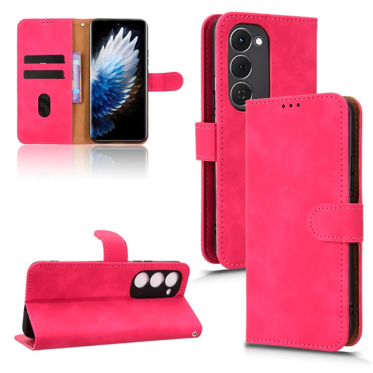 Skin Feel Magnetic Flip Leather Phone Case