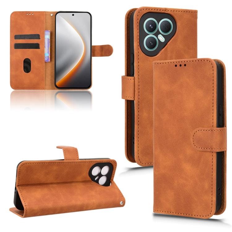 Skin Feel Magnetic Flip Leather Phone Case