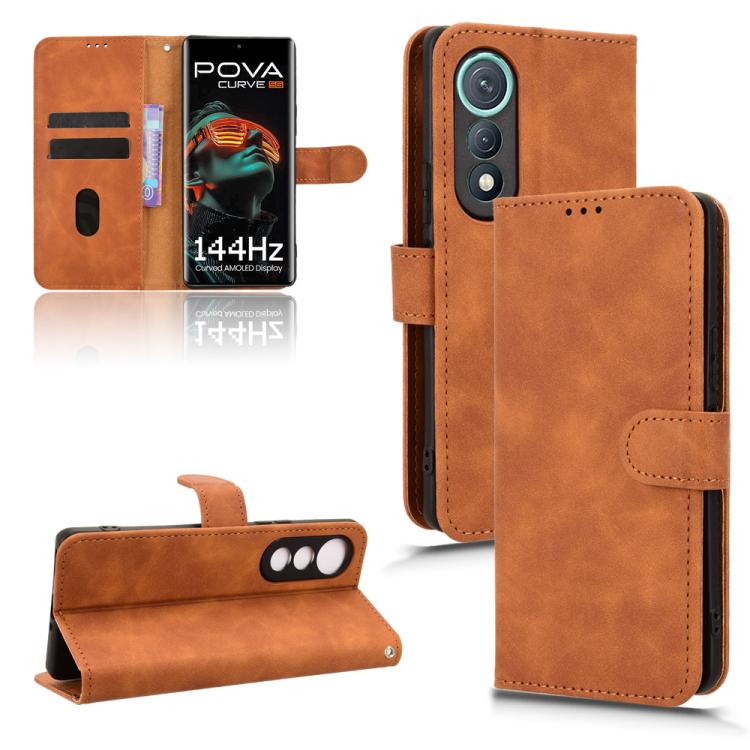 Skin Feel Magnetic Flip Leather Phone Case